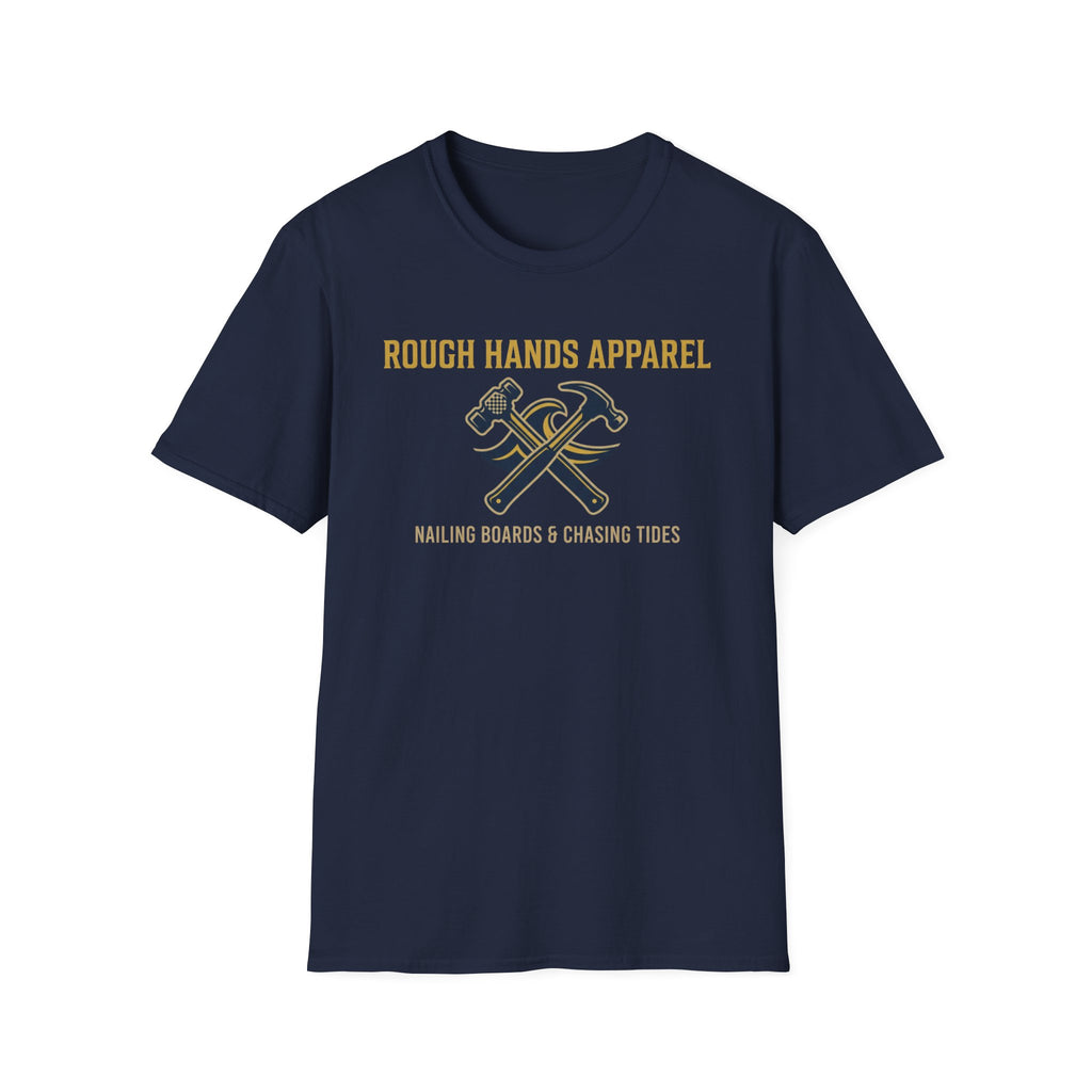 Nailing Boards, Chasing Tides – Rough Hands Apparel Tee