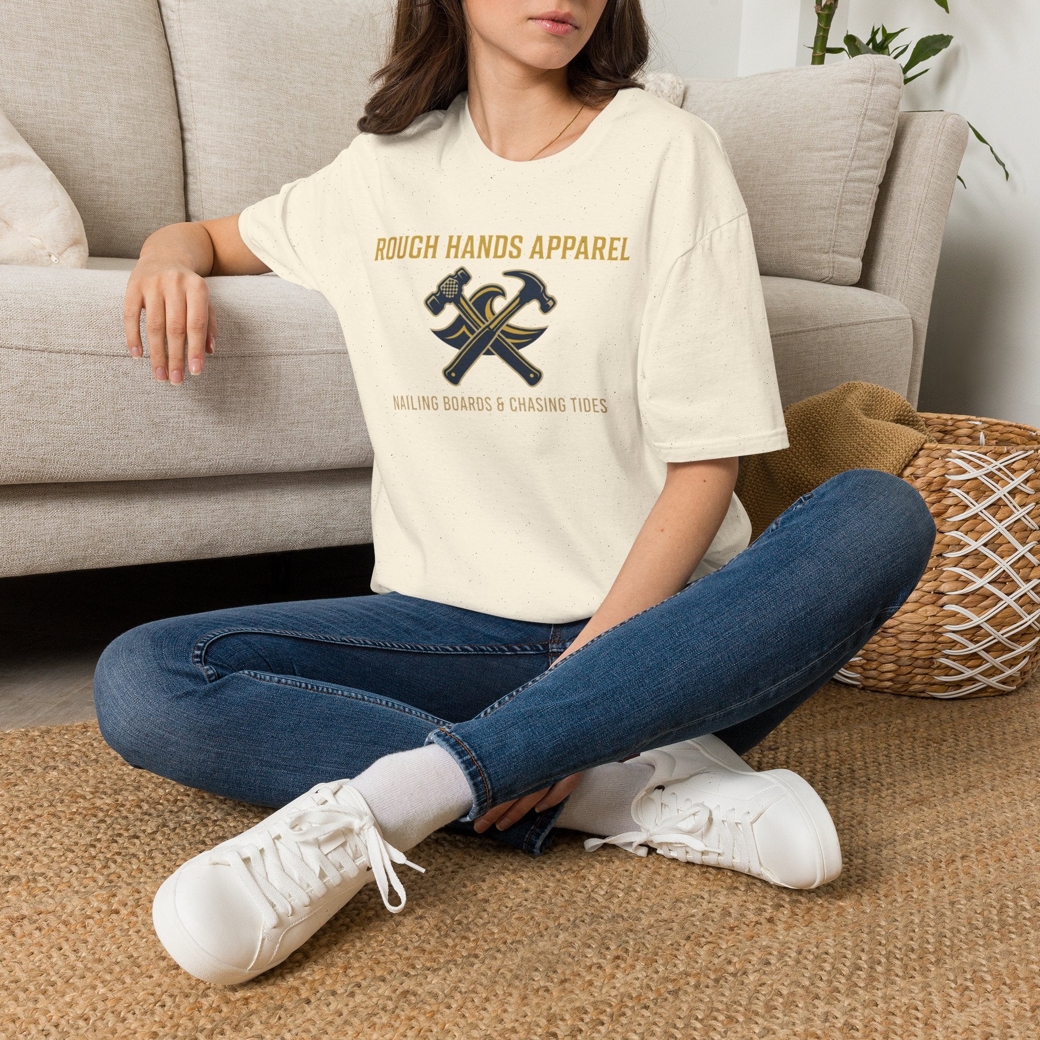 Nailing Boards, Chasing Tides – Rough Hands Apparel Tee