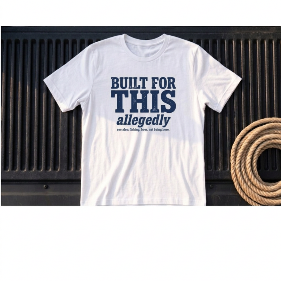 Built for This, Allegedly – Rough Hands Apparel Tee
