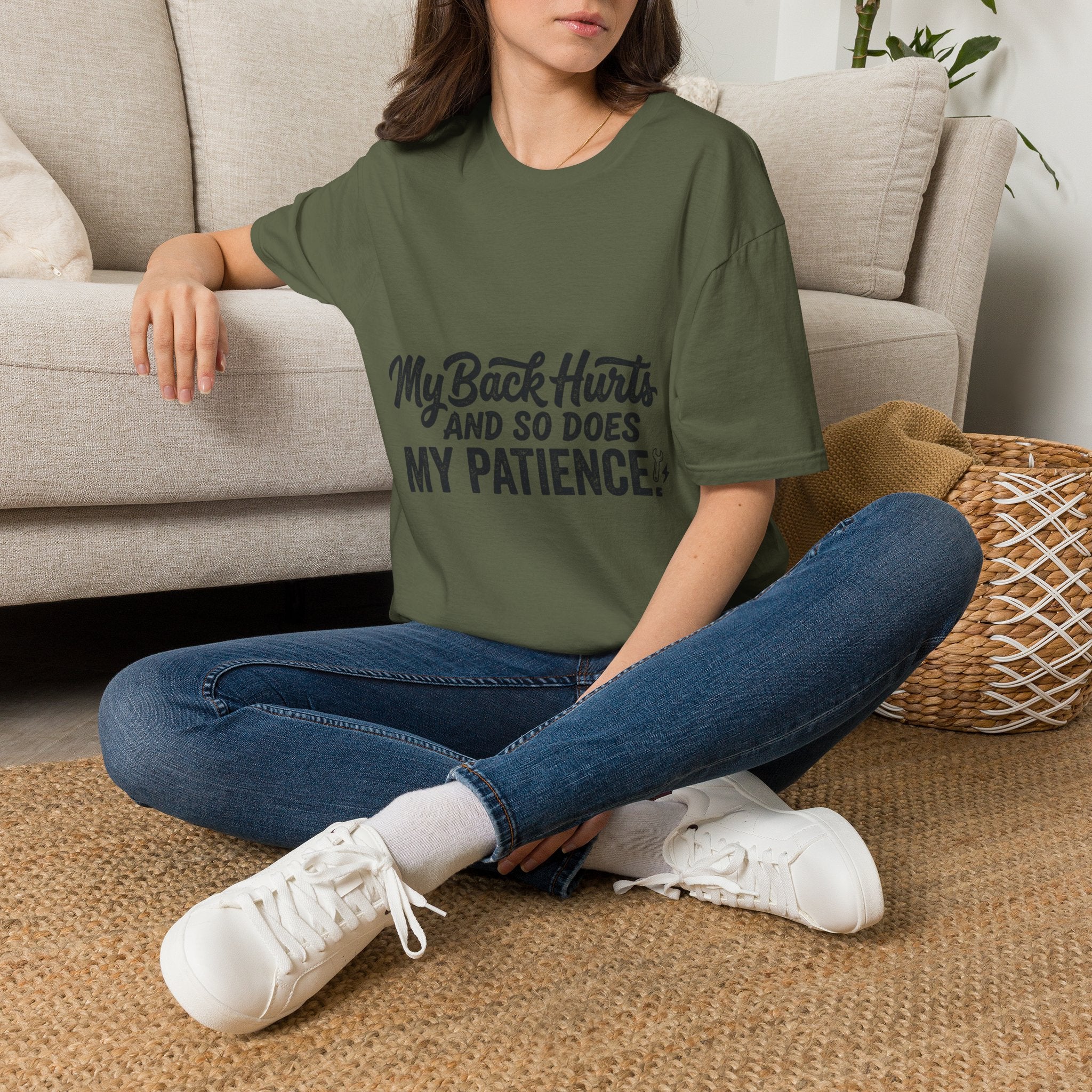 My Back Hurts and So Does My Patience – Rough Hands Apparel Tee