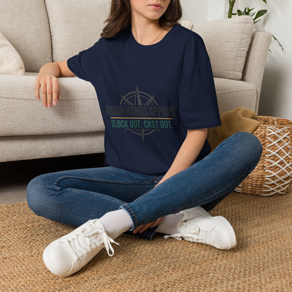 Rough Hands Apparel Logo Tee – Blue Wave