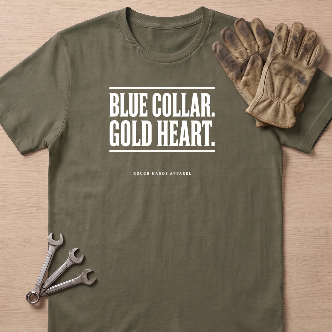 Blue Gold Heart T-Shirt