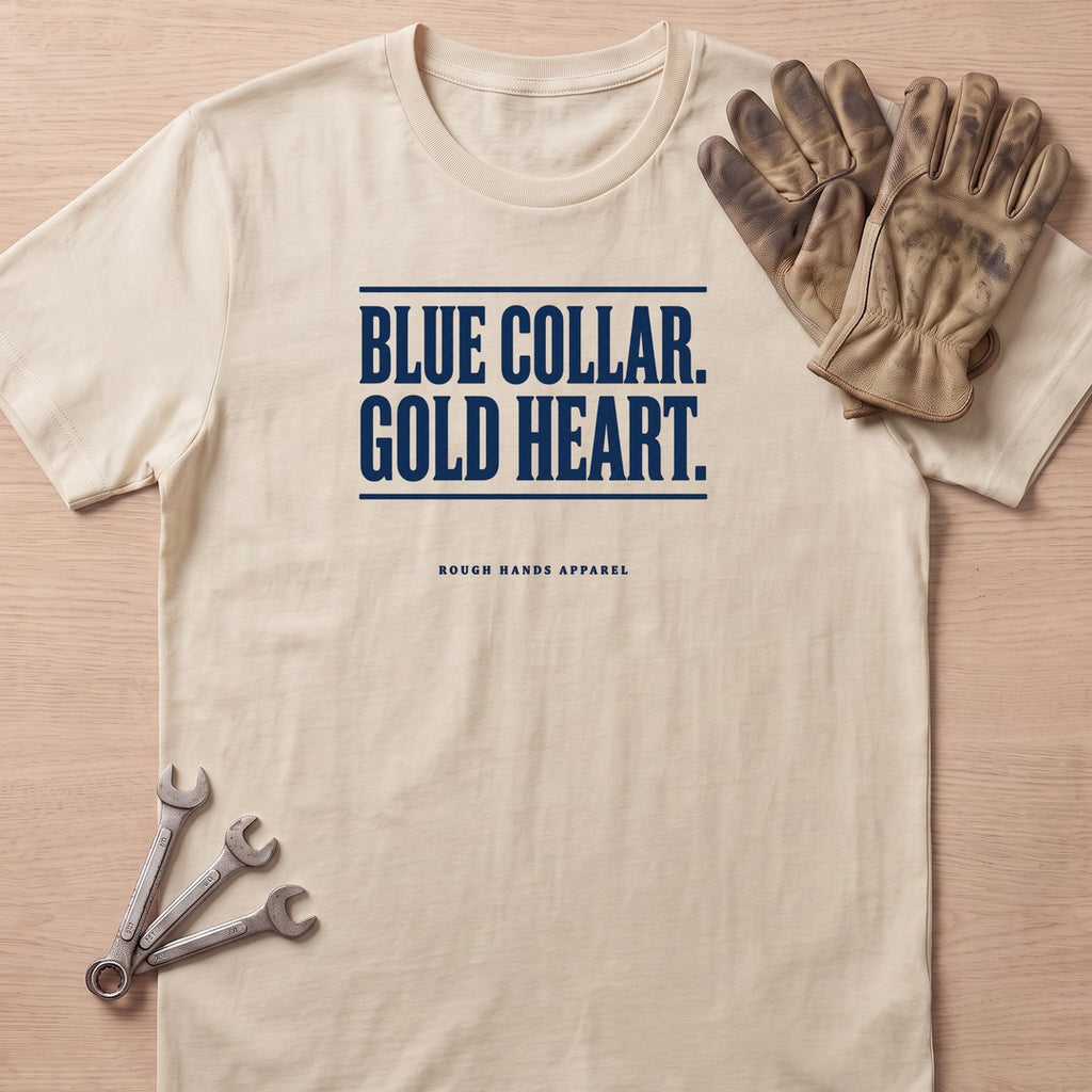 Blue Gold Heart T-Shirt