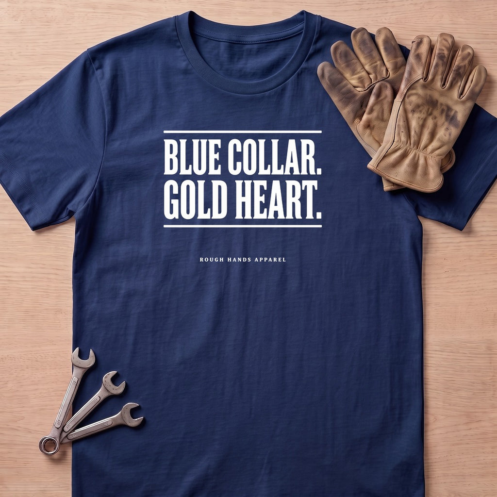 Blue Gold Heart T-Shirt