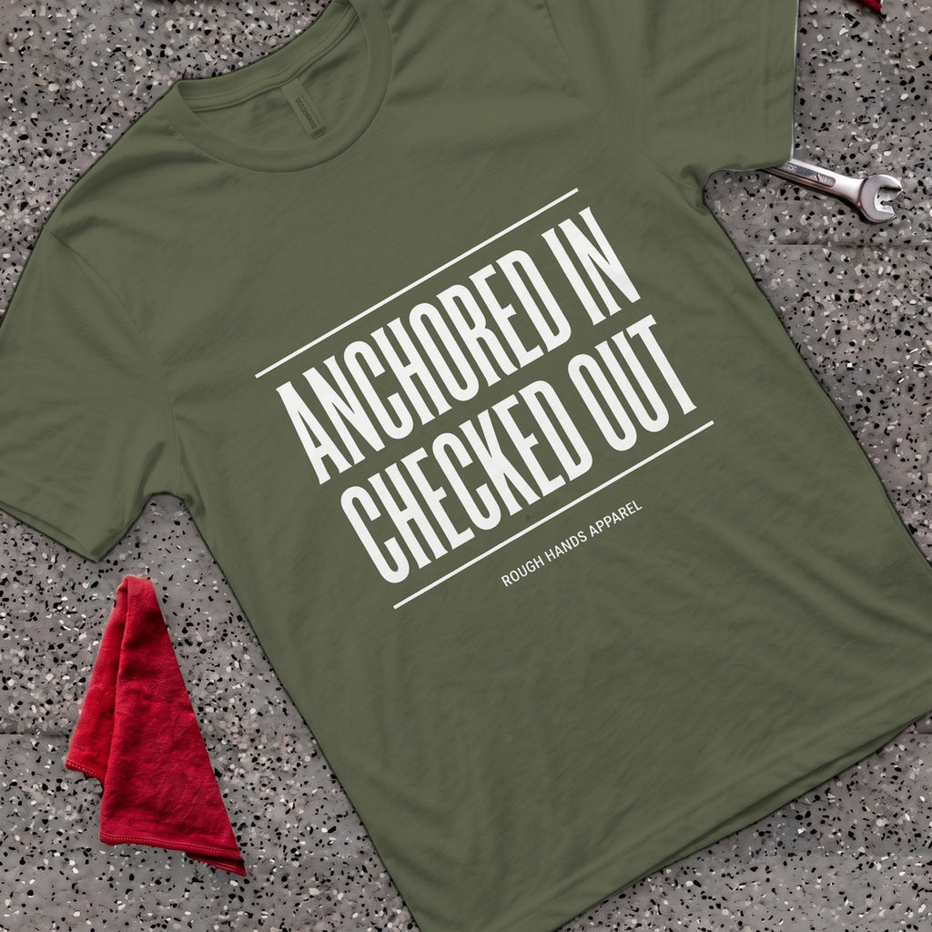Anchored In T-Shirt - Military Green