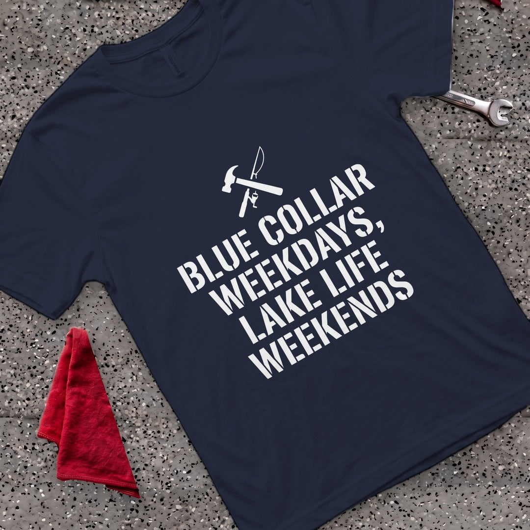 weekdays weekends T-Shirt - Navy