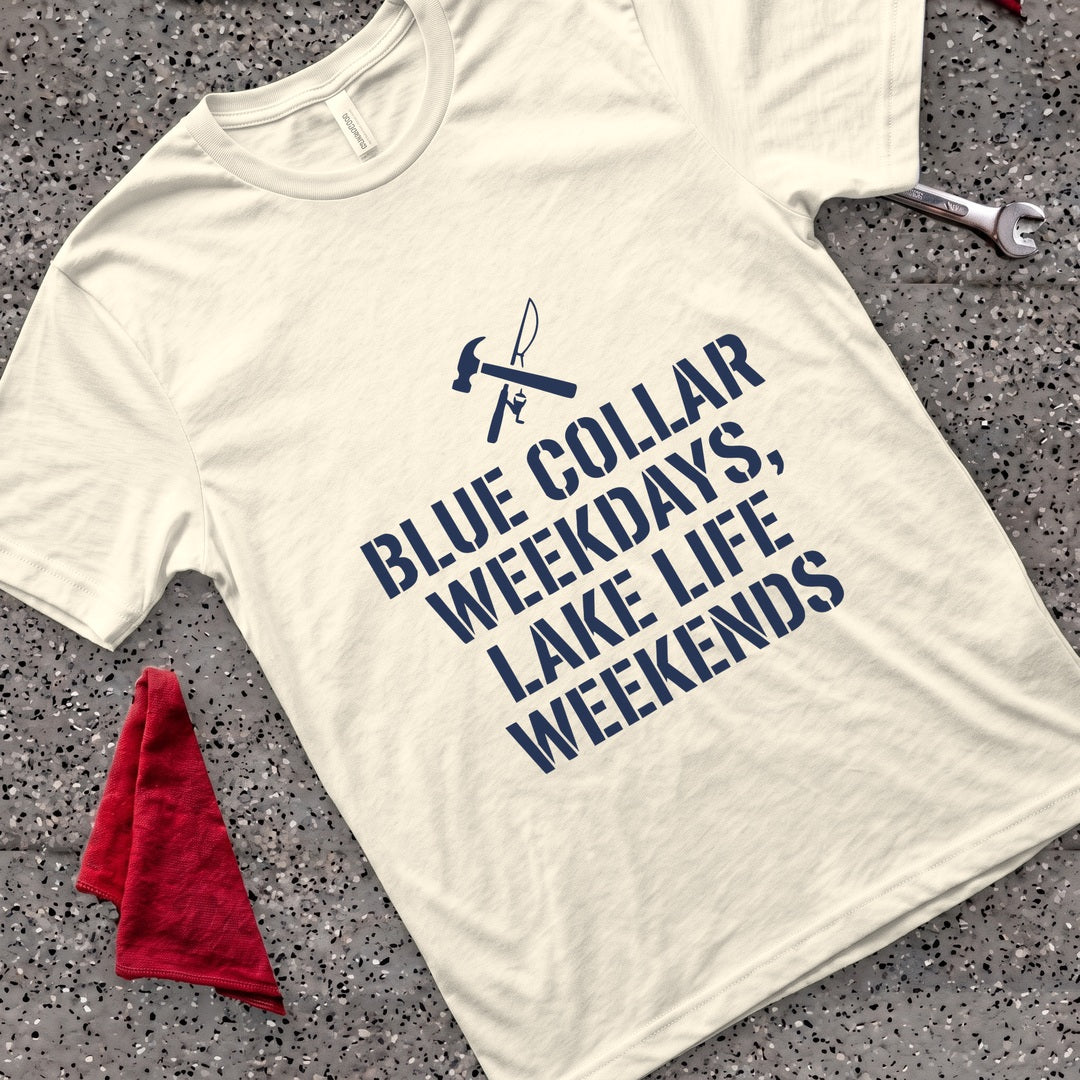 Weekdays Lake Weekends T-Shirt - Natural