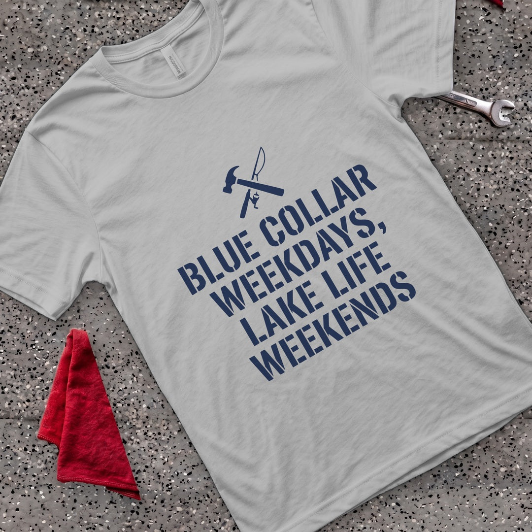 Weekdays Lake Weekends T-Shirt - Sport Grey