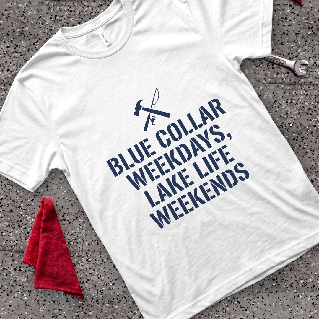Weekdays Lake Weekends T-Shirt - White