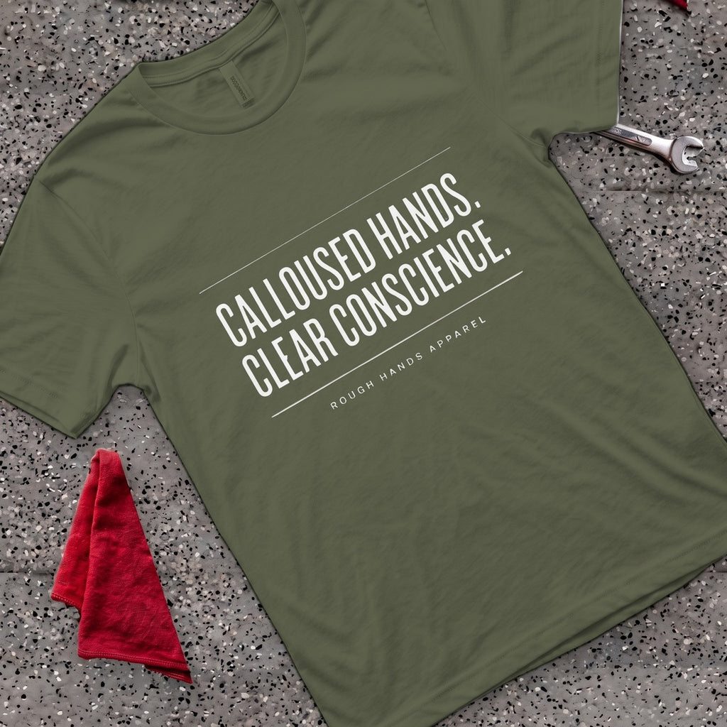 Clear Conscience T-Shirt - Military Green