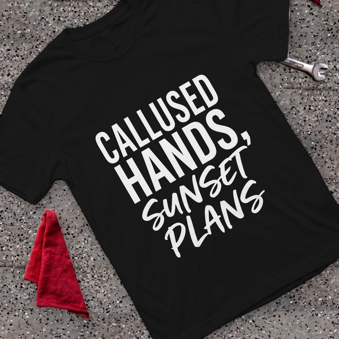 Sunset Plans T-Shirt - Black