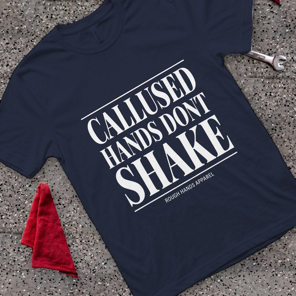 Hands Don't Shake T-Shirt - Navy