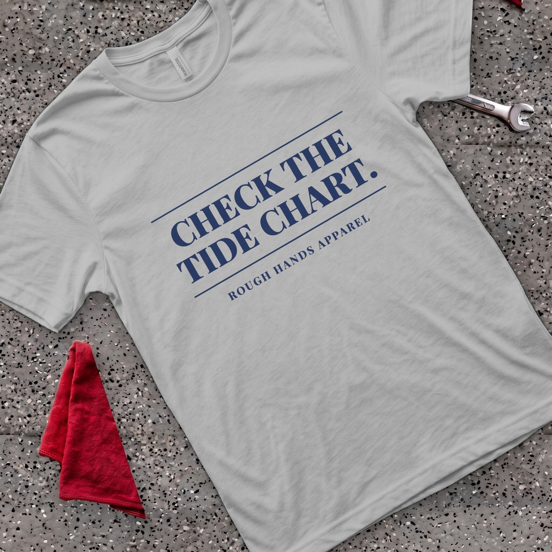 Check Tide Chart T-Shirt - Sport Grey