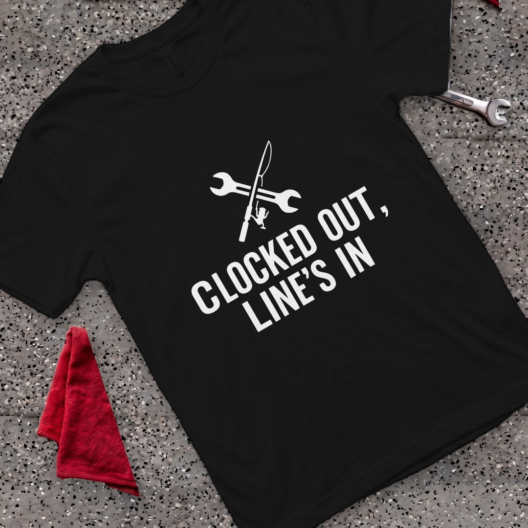 Line's In T-Shirt - Black