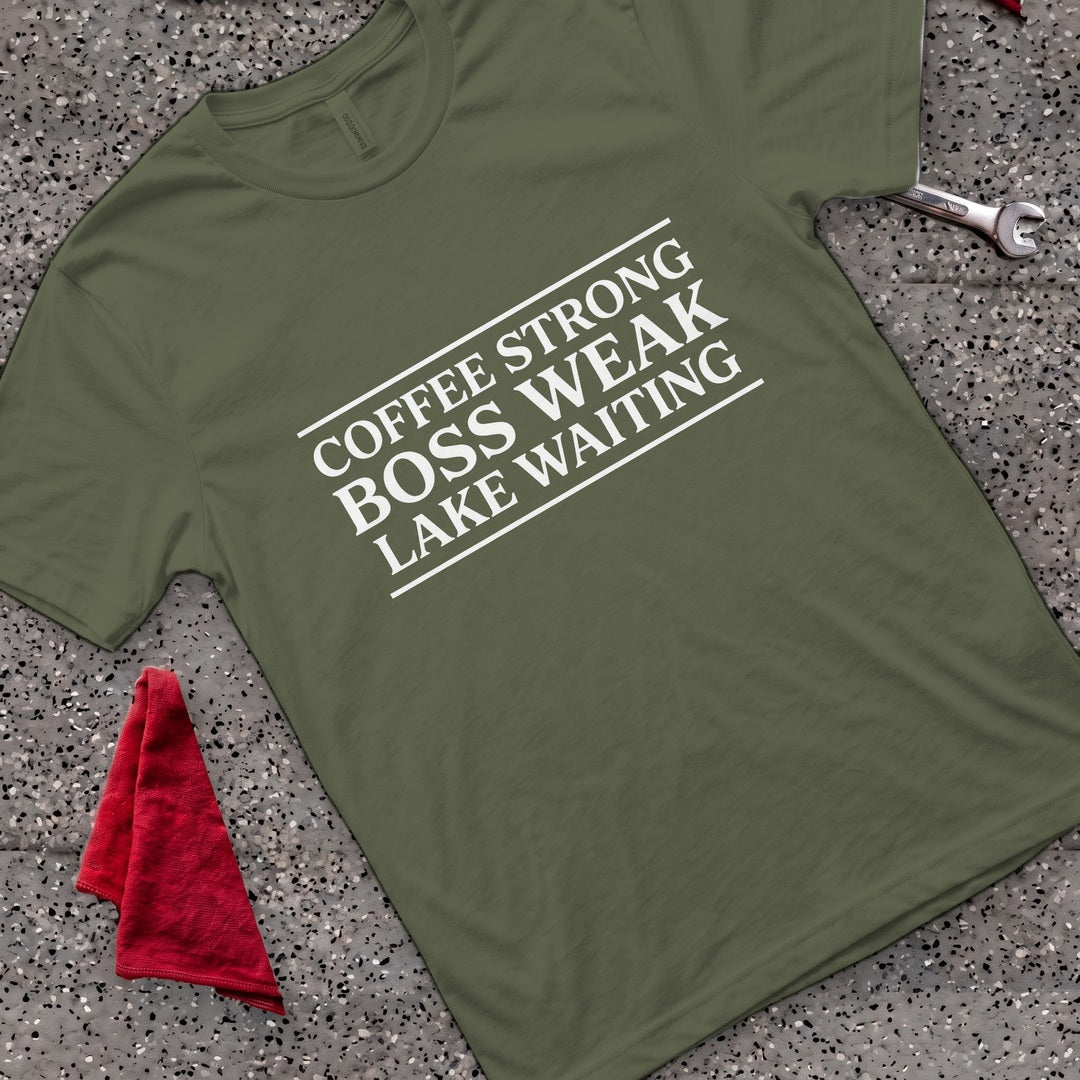 Coffee Strong T-Shirt - Military Green