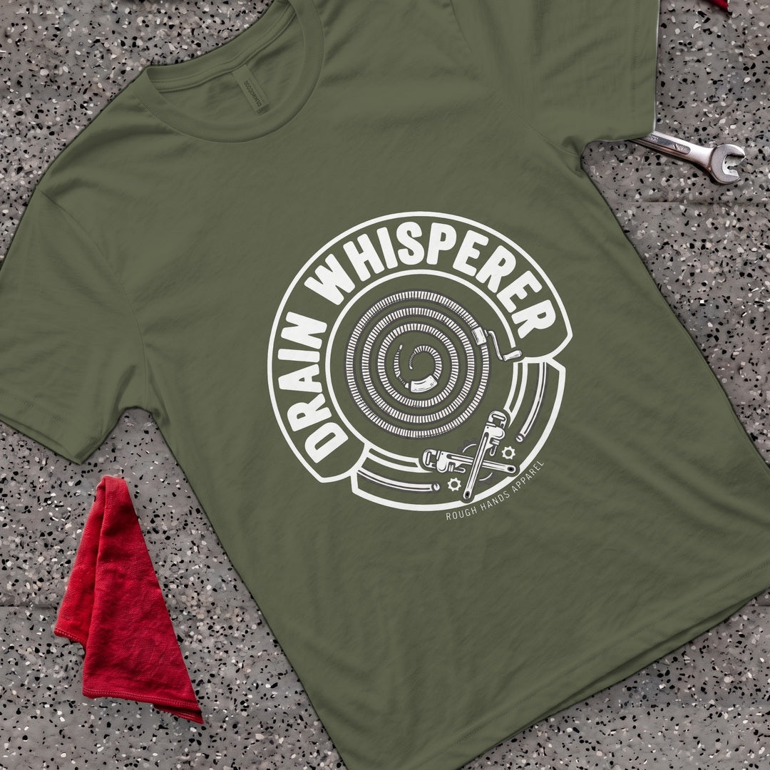 Drain Whisperer T-Shirt - Military Green