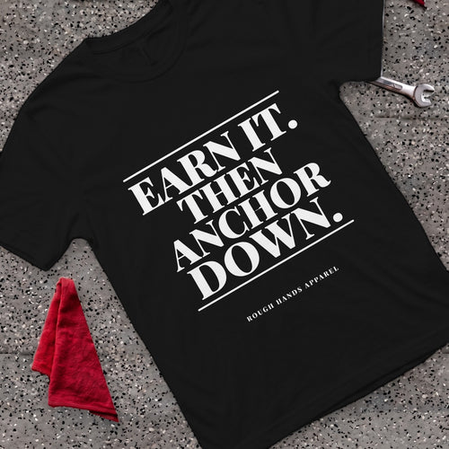 Anchor Down T-Shirt - Black