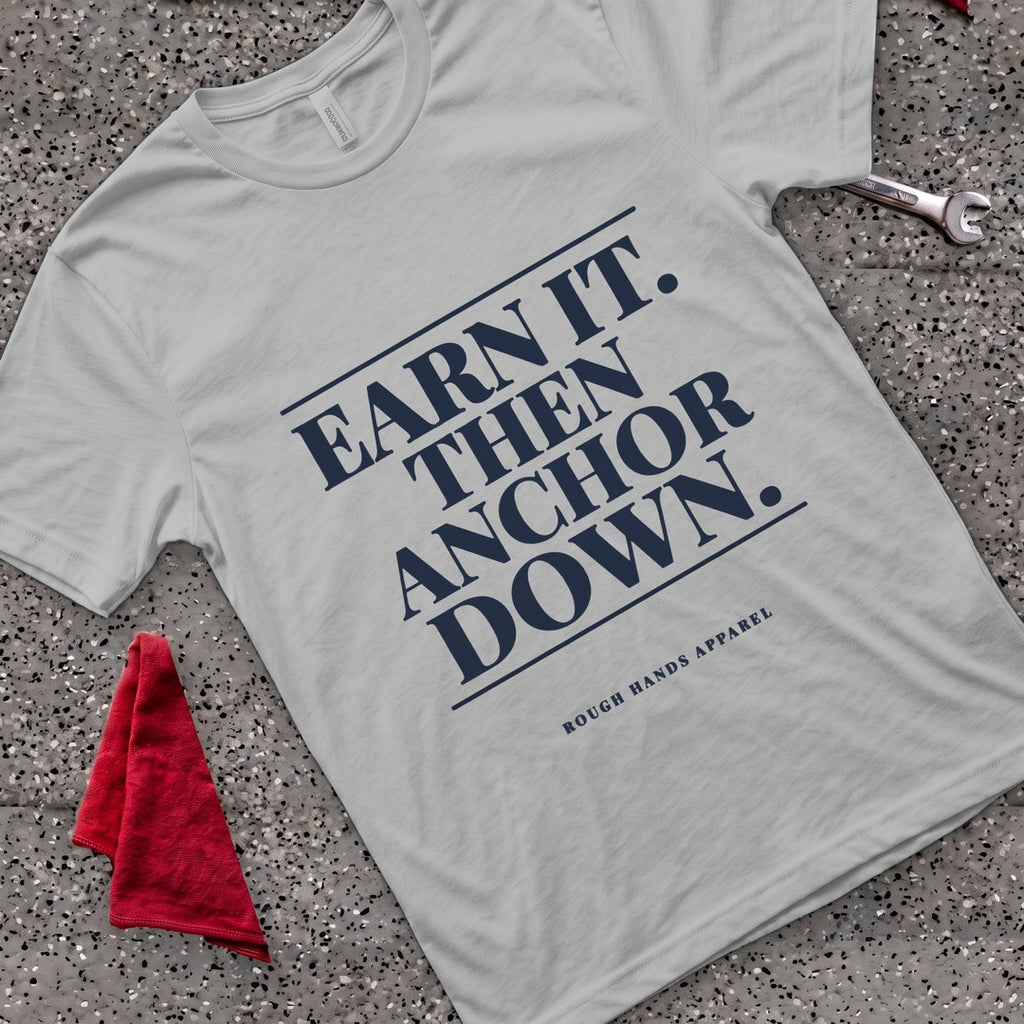 Anchor Down T-Shirt - Sport Grey