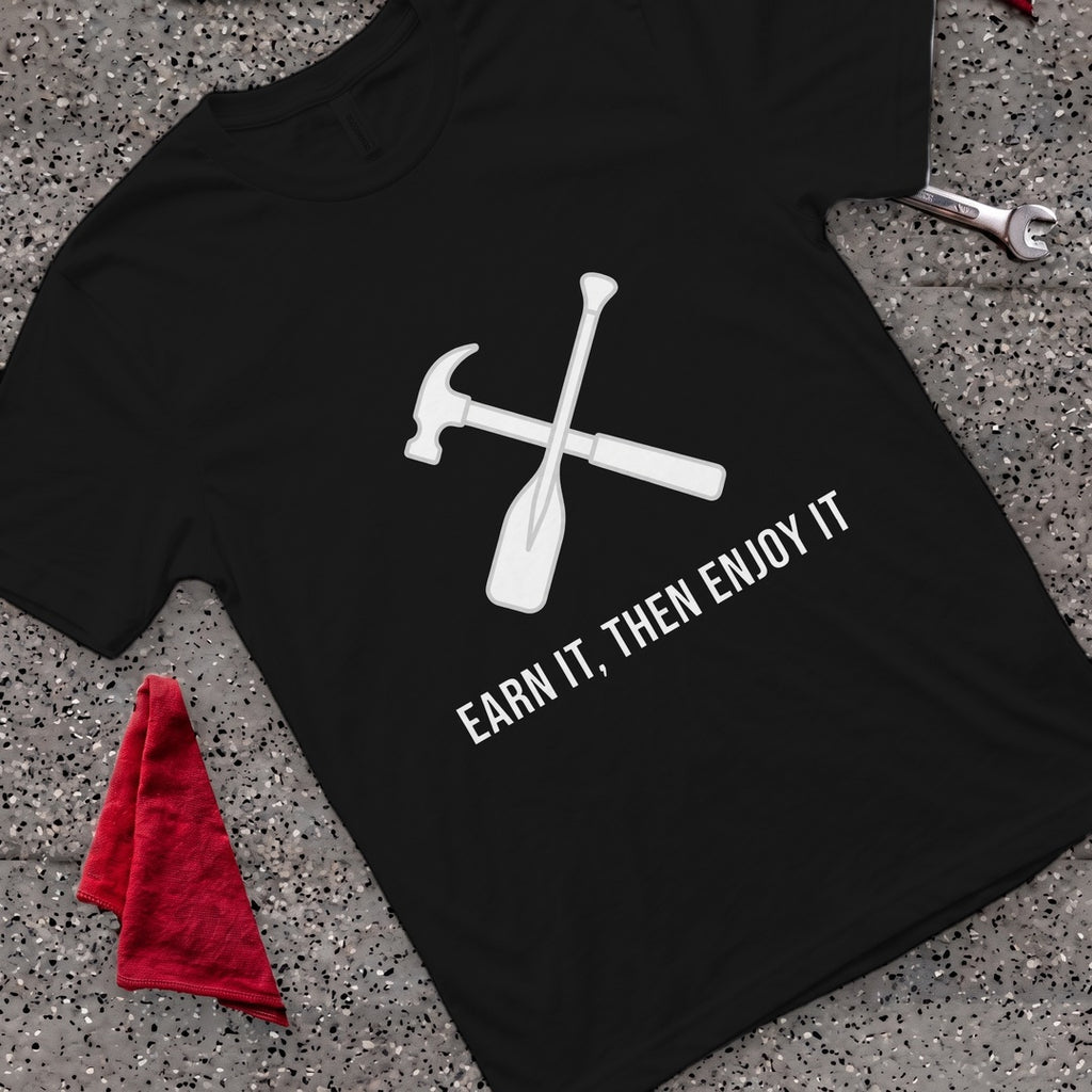 Earn Then Enjoy T-Shirt - Black
