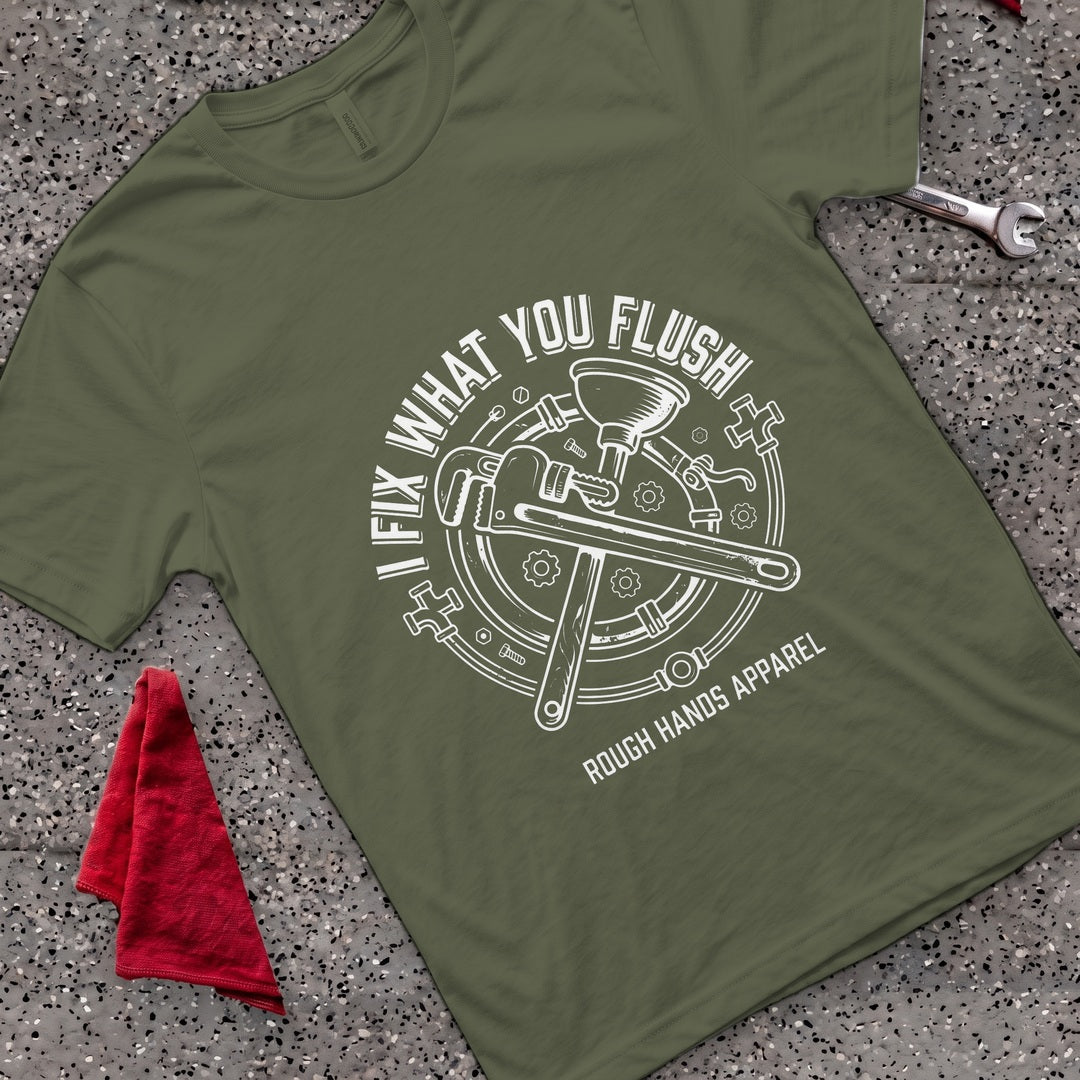 Fix U Flush T-Shirt - Military Green