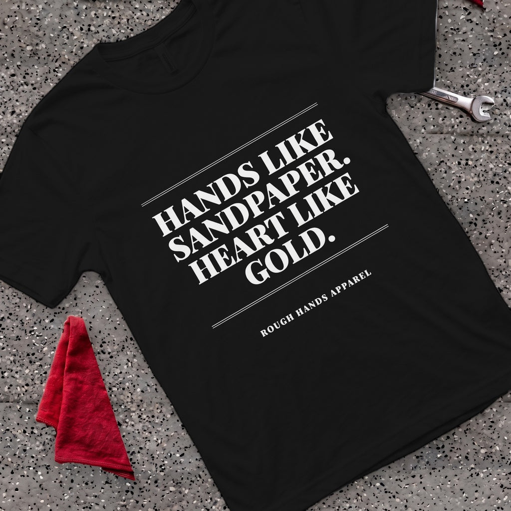Sandpaper Hands T-Shirt - Black