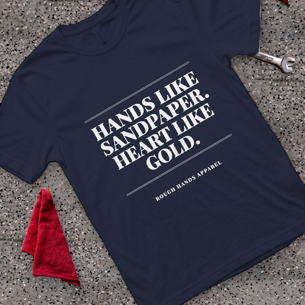 Sandpaper Hands T-Shirt - Navy