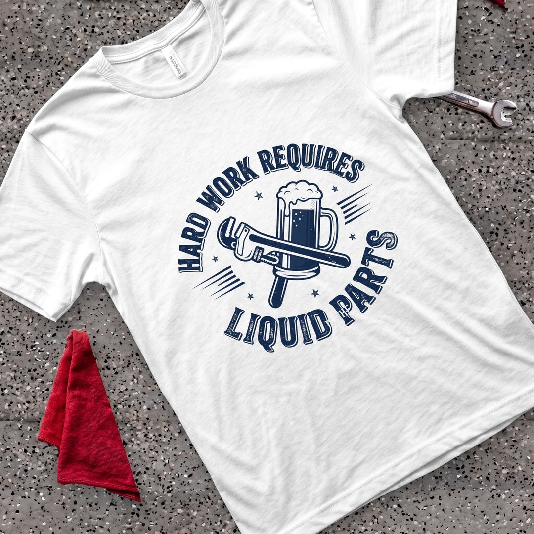 Hard Work Liquid T-Shirt - White