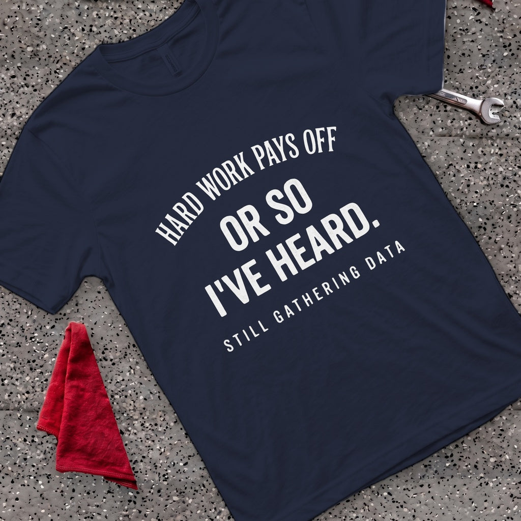 Hard Work Pays T-Shirt - Navy