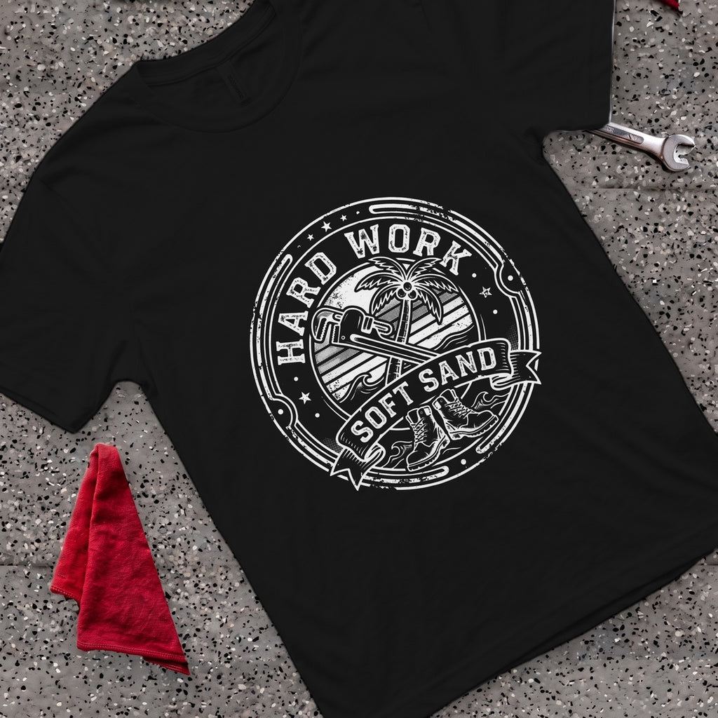 Hard Work Sand T-Shirt - Black