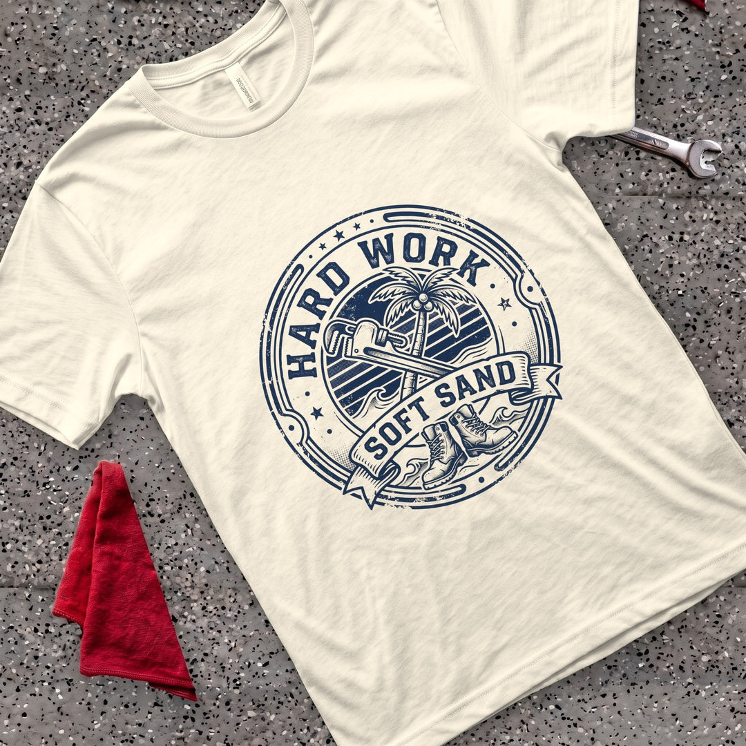 Hard Work Sand T-Shirt - Natural