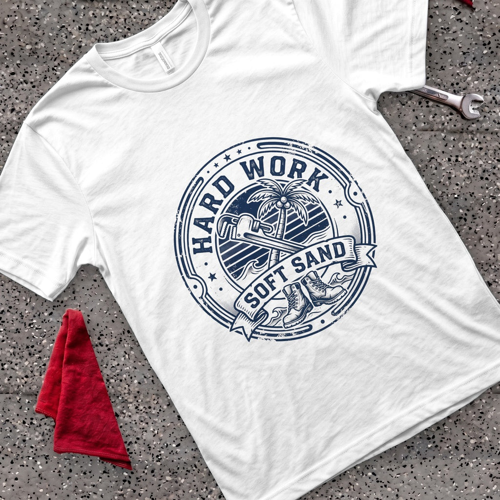 Hard Work Sand T-Shirt - White