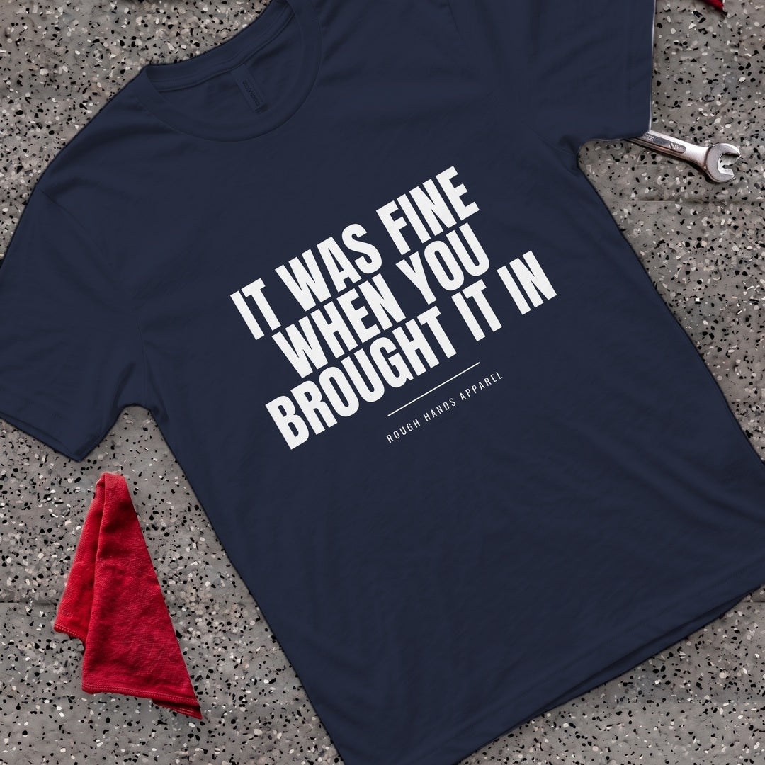 Was Fine Before T-Shirt - Navy
