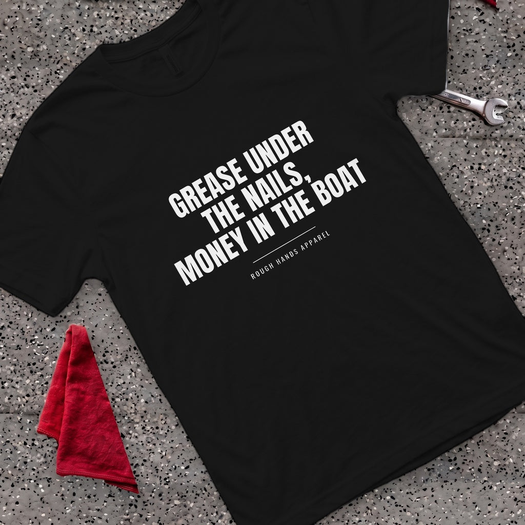 Grease Money Boat T-Shirt - Black