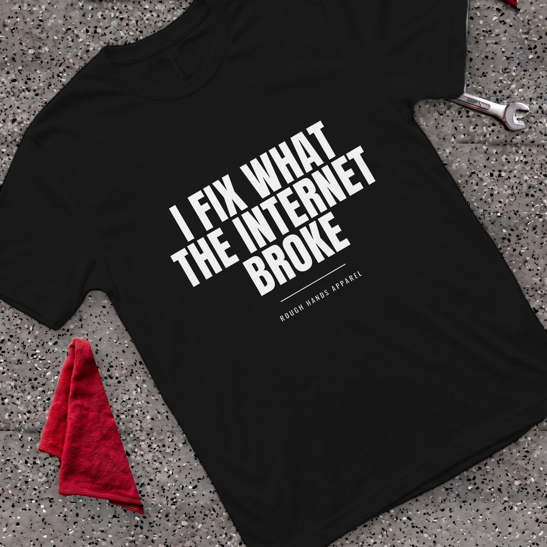 Internet Broke It T-Shirt - Black