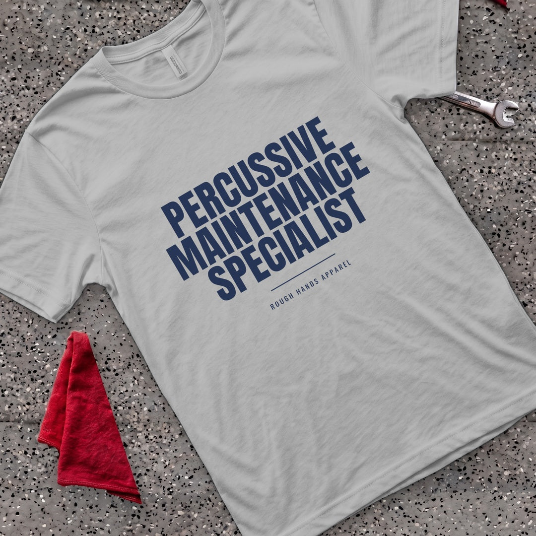 Percussive Maintenance T-Shirt - Sport Grey