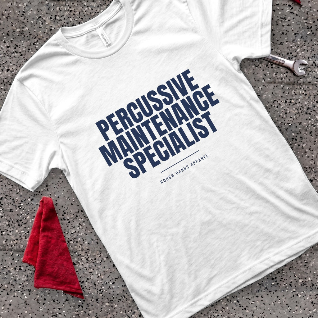 Percussive Maintenance T-Shirt - White