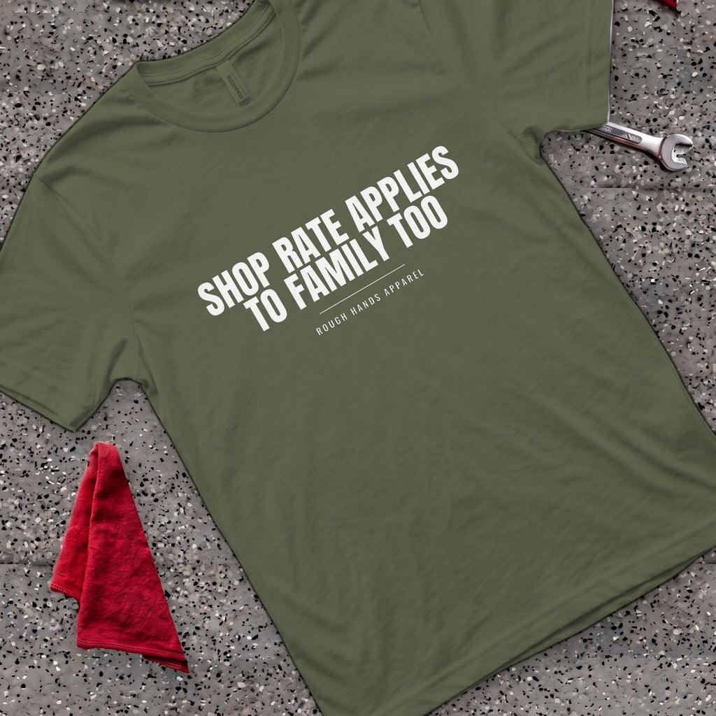 Shop Rate Applies T-Shirt - Military Green