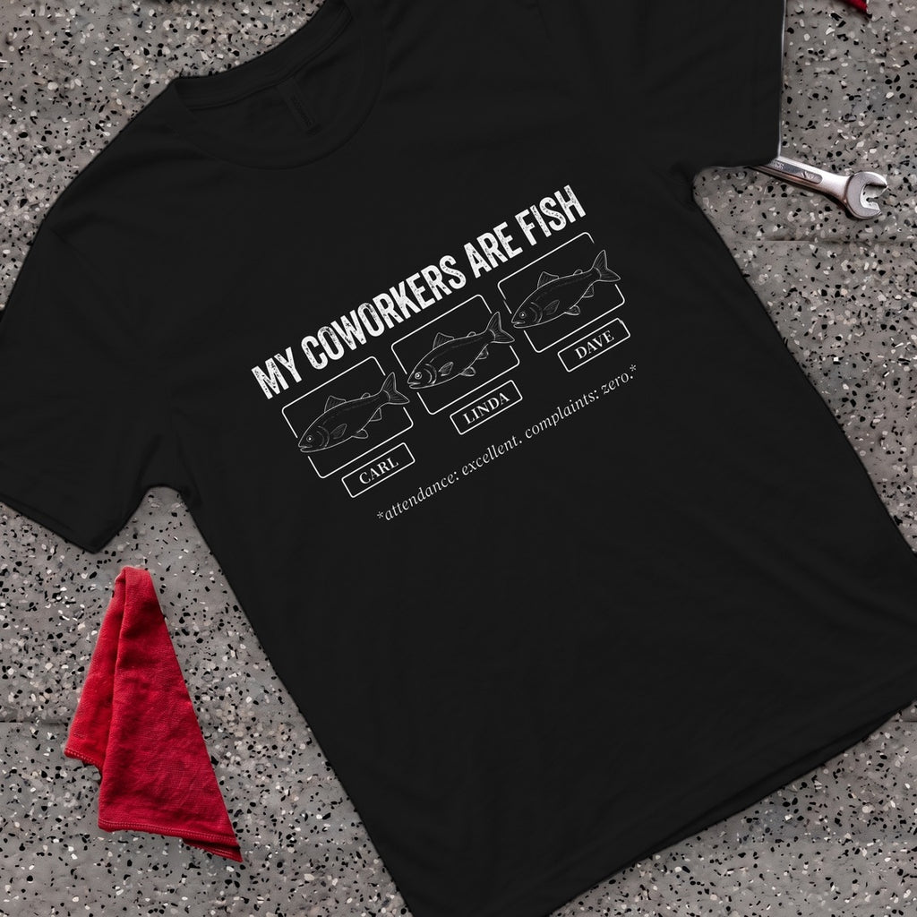 Coworkers R Fish T-Shirt - Black