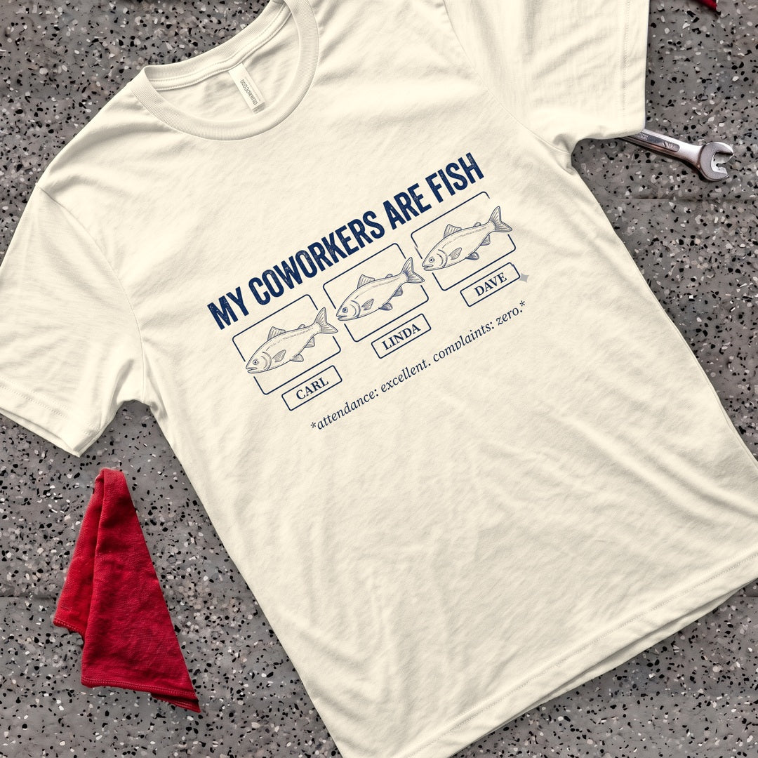 Coworkers R Fish T-Shirt - Natural
