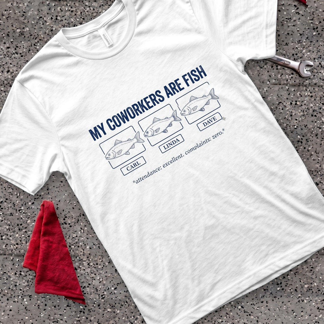 Coworkers R Fish T-Shirt - White