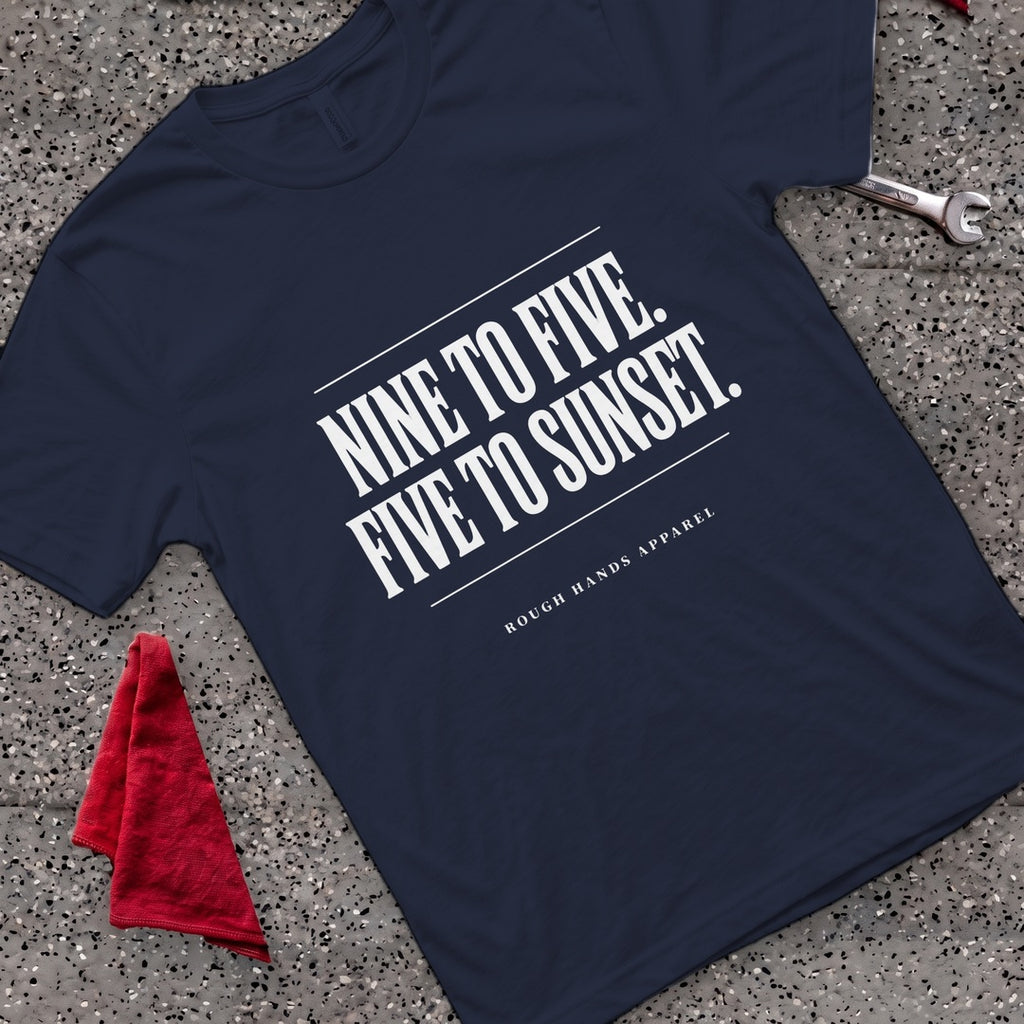 Nine to Sunset T-Shirt - Navy