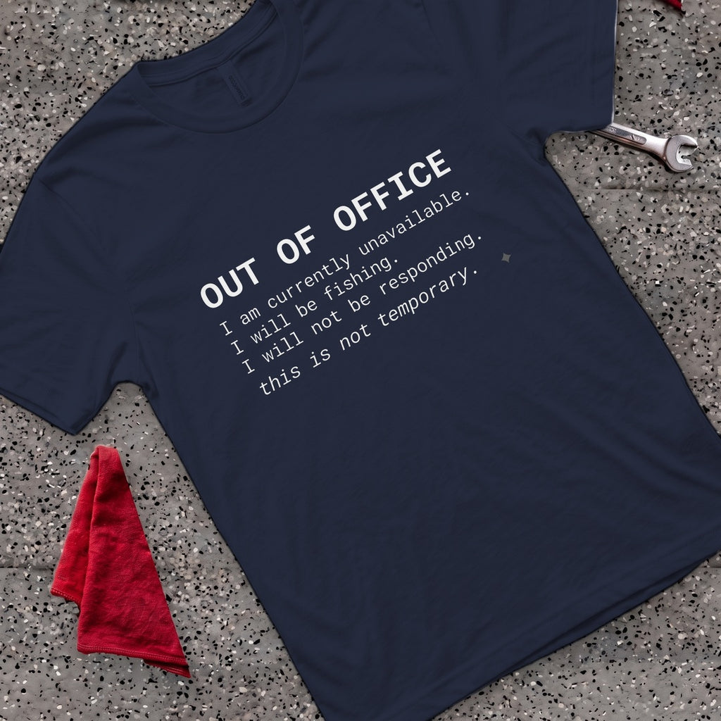 Gone Fishing T-Shirt - Navy