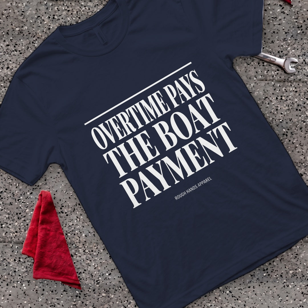 Overtime Pays T-Shirt - Navy