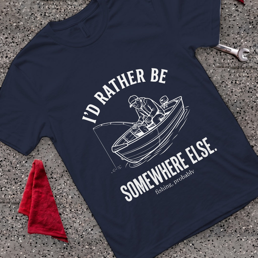 Rather Be Elsewhere T-Shirt - Navy