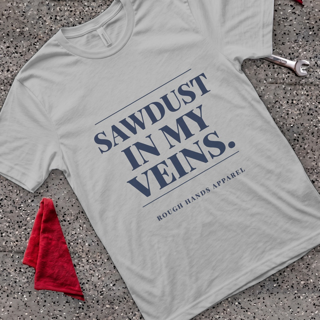 Sawdust Veins T-Shirt - Sport Grey