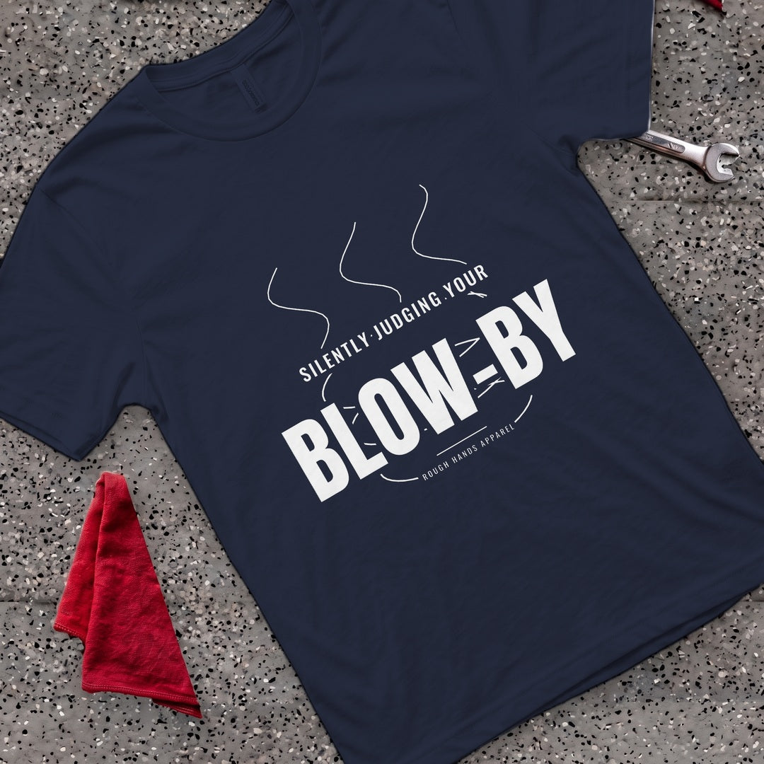 Silently Judging Blow-By T-Shirt - Navy