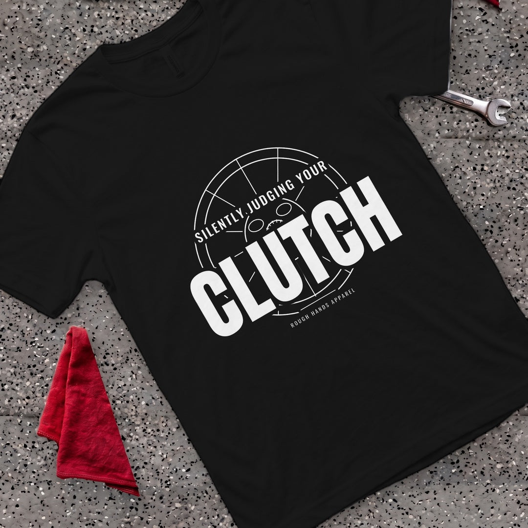 Silently Judging Clutch T-Shirt - Black