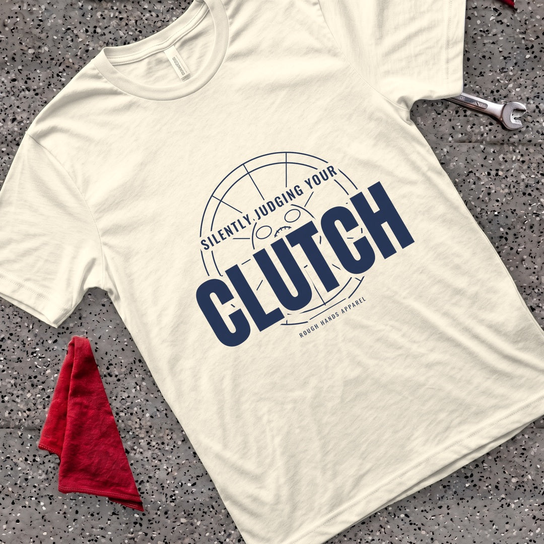 Silently Judging Clutch T-Shirt - Natural
