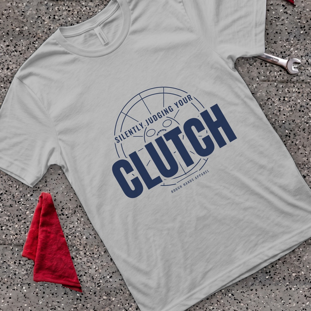 Silently Judging Clutch T-Shirt - Sport Grey