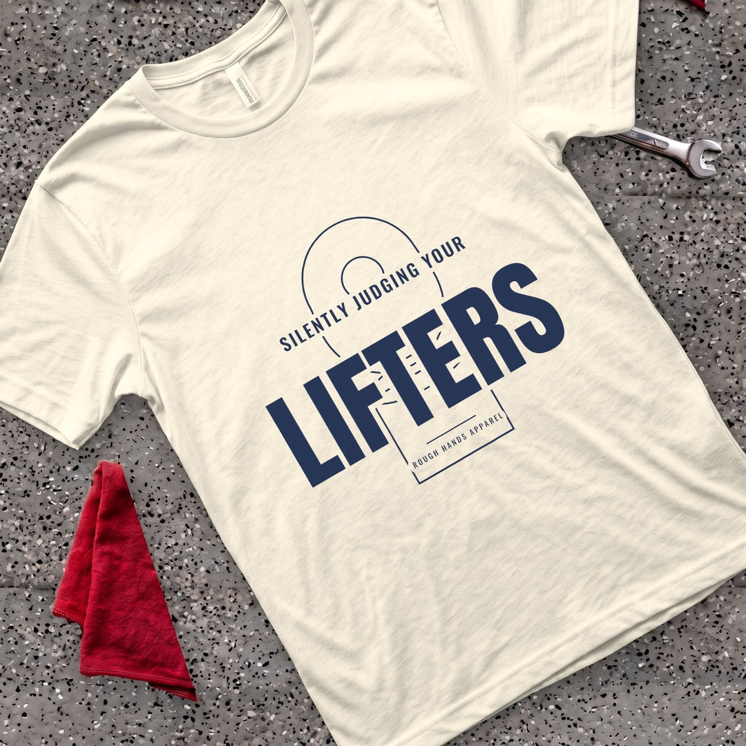 Silently Judging Lifters T-Shirt - Natural